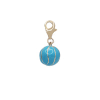 Blue Ball Pendant (Silver)
