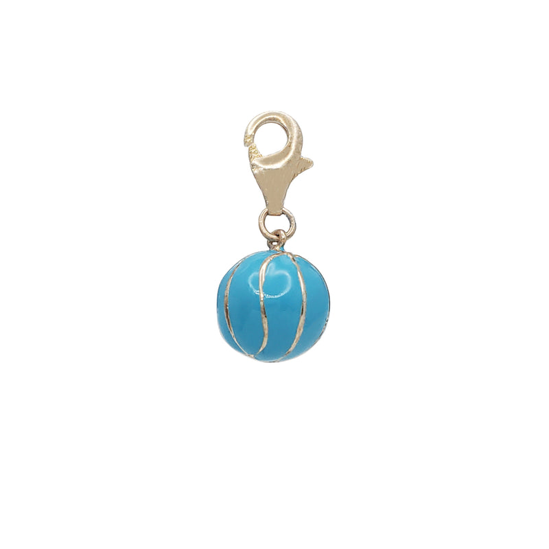 Blue Ball Pendant (Silver)