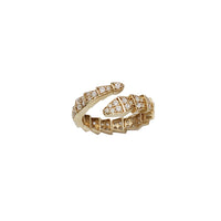 Iced-Out Snake Ring (14K)
