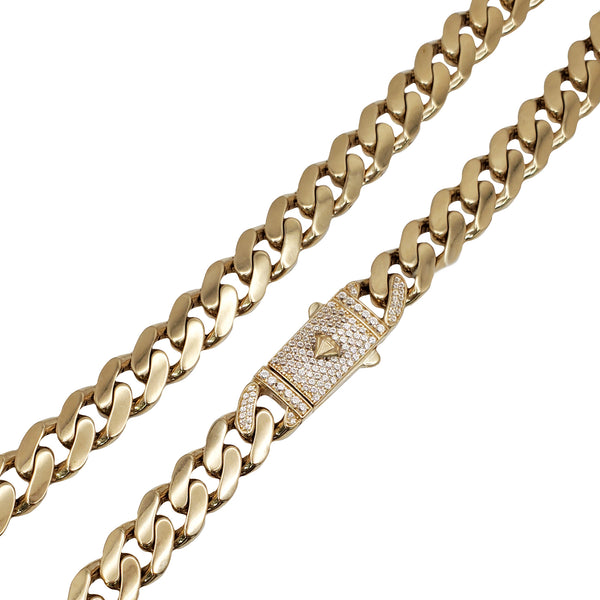Lightweight Crowned Monaco Chain (14K)