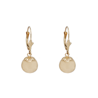 Plain Ball Earrings (14K)