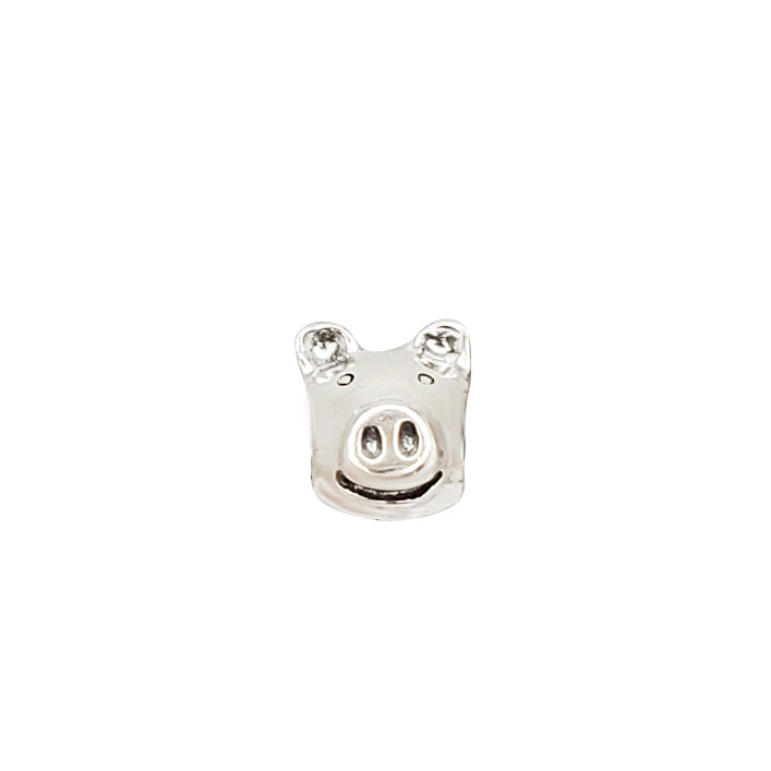 Plain Pig Charms & Pendant (Silver)