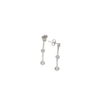 Dangling Round  Earrings（silver）