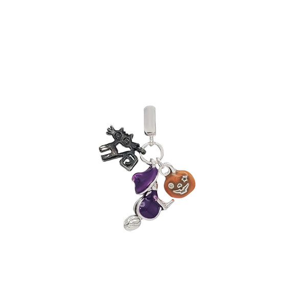 Enamel Halloween Charms & Pendant (Silver)