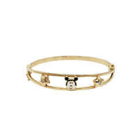 Enamel Mouse & Star Baby Bangle Bracelet (14K)