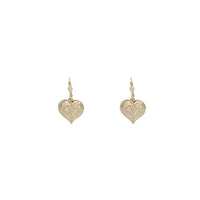 Heart Drop Earrings (14K)