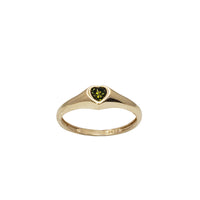 August Birthstone Heart Ring (14K)