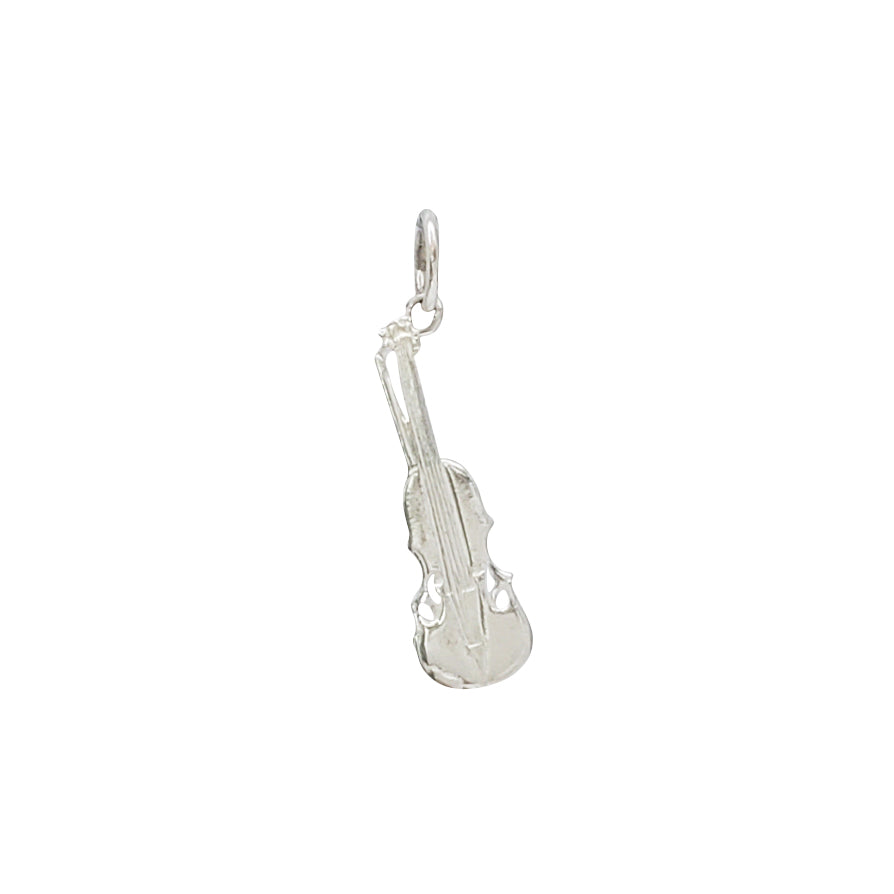 Double Bass Pendant (Silver)