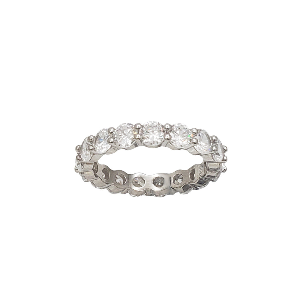 All Around Zirconia Ring (Silver)