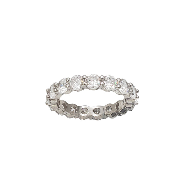 All Around Zirconia Ring (Silver)