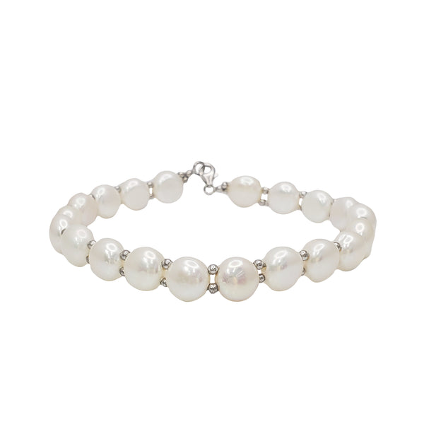 Freshwater Pearls Bracelet (Silver)