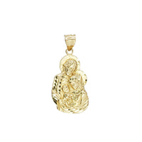 Yellow Gold Virgin Mary & Baby Jesus Pendant (14K)