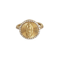 14K Gold Virgin Mary Halo Ring