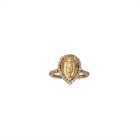 14K Solid Gold Our Lady of Guadalupe Virgin Mary Ring