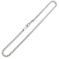 White Gold Zirconia Round Tennis Bracelet (14K)