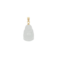 Light Green Jade Buddha Pendant (14K)