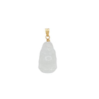 Light Green Jade Buddha Pendant (14K)