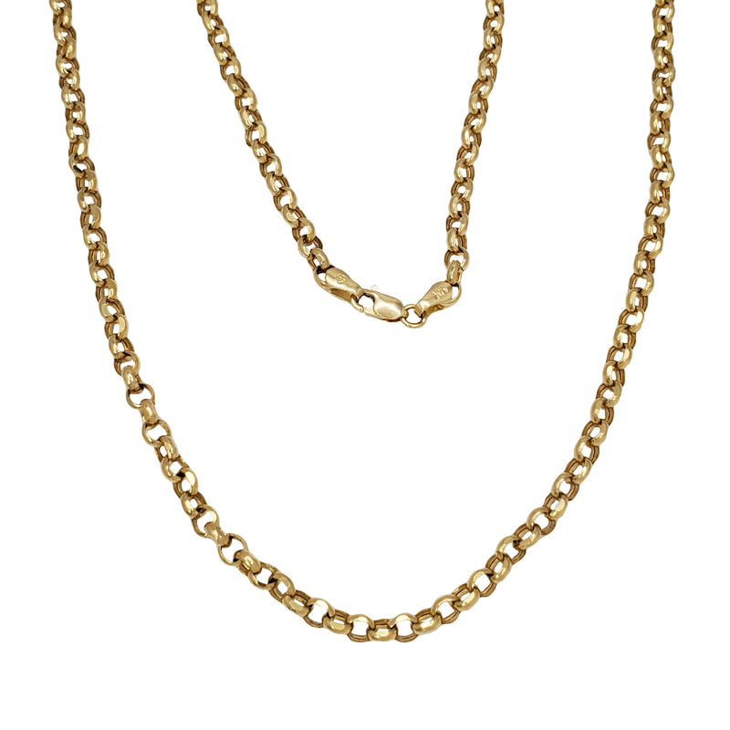 Yellow Gold Rolo Chain (14K)