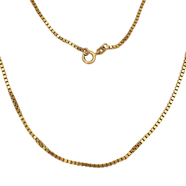 Yellow Gold Classic Box Chain (14K)
