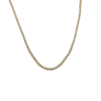 Two-Tone Round Ice Bracelet (14K)