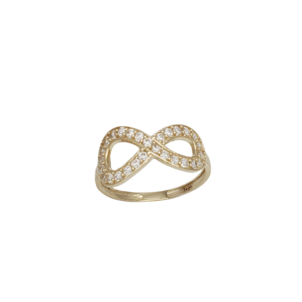 Zirconia Infinity Ring (14K)