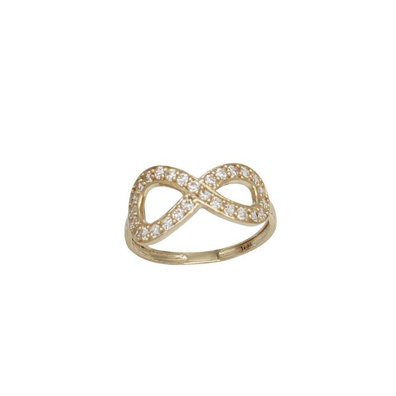Zirconia Infinity Ring (14K)