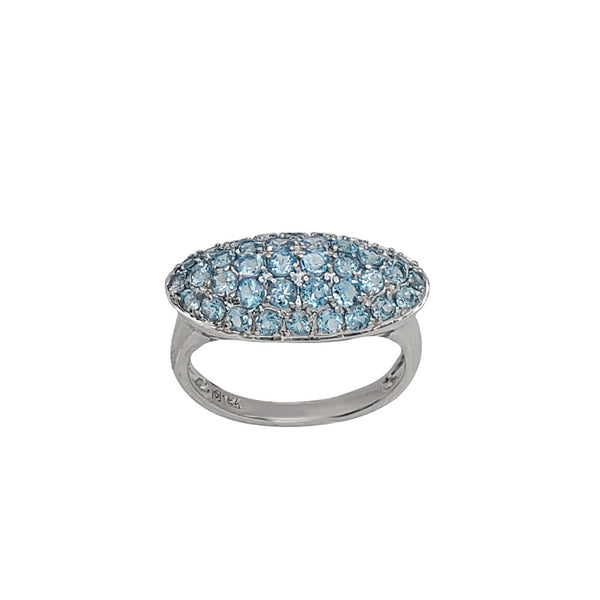 Blue Topaz Lady Fancy Ring (14K)