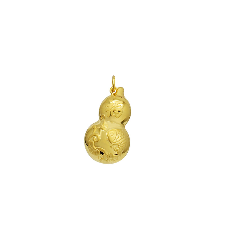 Lucky Bottle Gourd/ 葫芦 Pendant (24K)