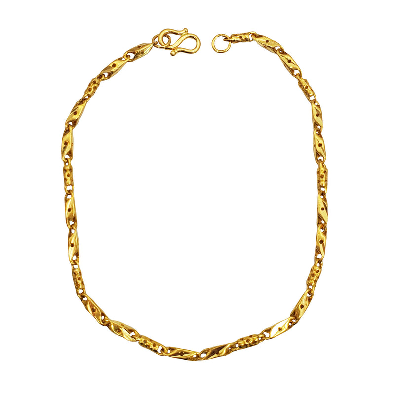 Barrel Link Fancy Bracelet (24K)