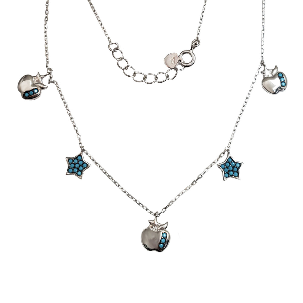 Star Apple Charms Anklet (Silver)