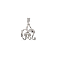 Icy Elephant Pendant (Silver)