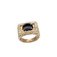 Black Onyx Nuggets Ring (14K)