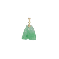 【玉寿桃】Light Green Jade Longevity Peach Pendant (14K)