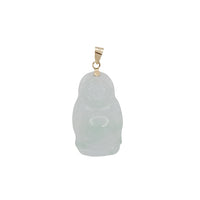 Light Green Jade Buddha Pendant (14K)