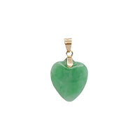 Light Green Jade Heart Pendant (14K)