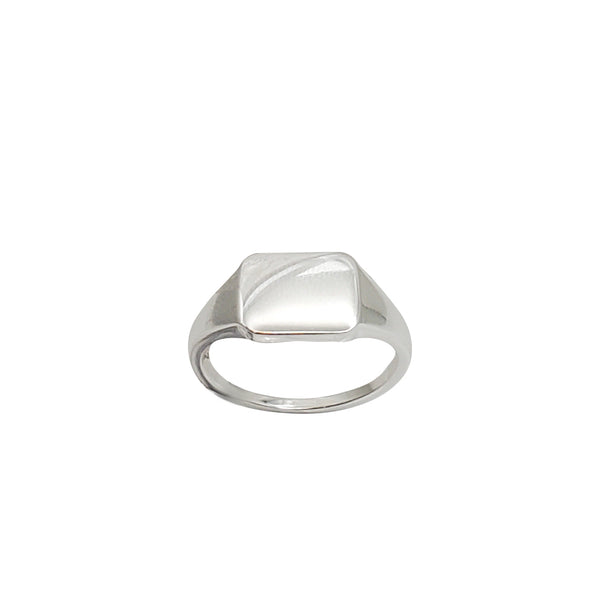 Rectangle Signet Ring (Silver)