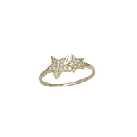 Zirconia Pave Star Lady Ring (14K)