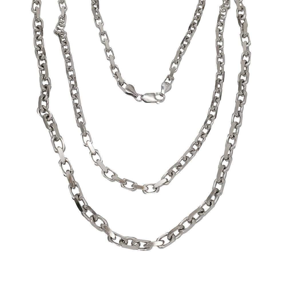 Solid Plain Cable Chain (Silver)