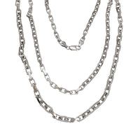 Solid Plain Cable Chain (Silver)