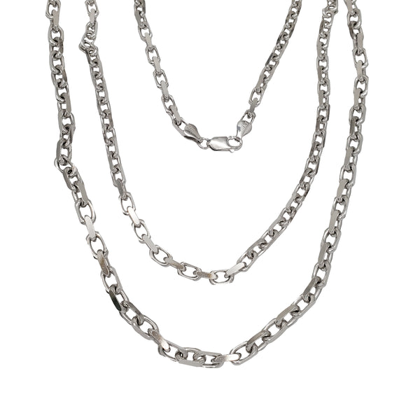 Solid Plain Cable Chain (Silver)
