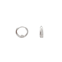 Plain Domed Huggie Earrings (14K)