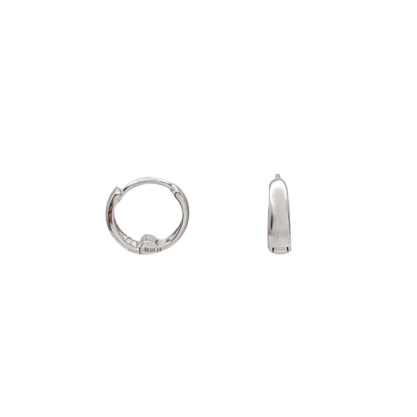 Plain Domed Huggie Earrings (14K)