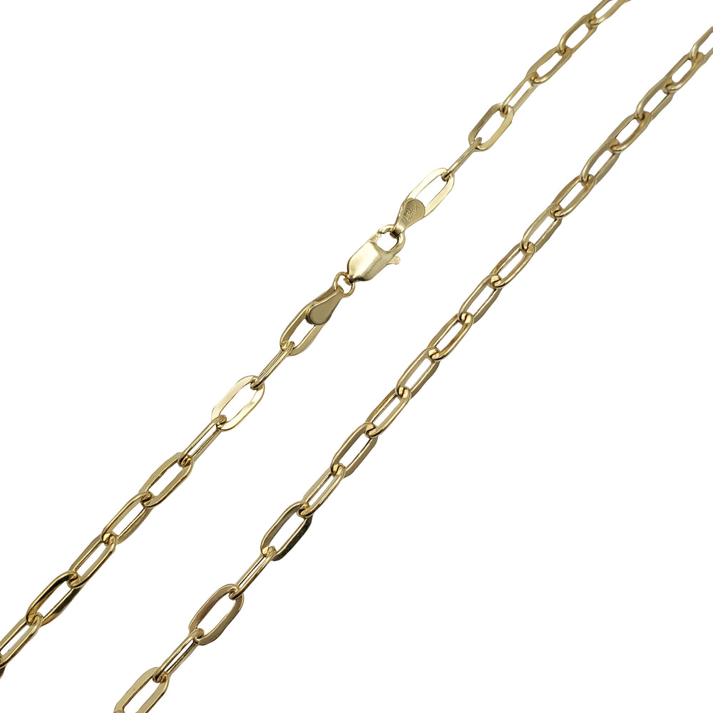Lightweight Paper Clip Necklace (14K)