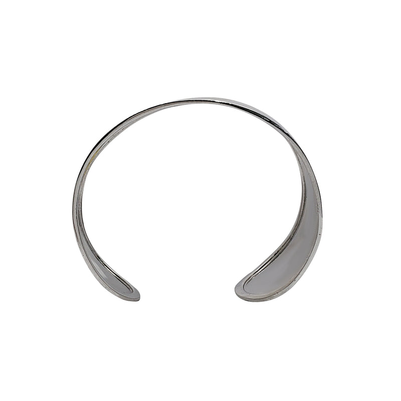 Polished Flat Cuff Bangles (Silver) – Popular J