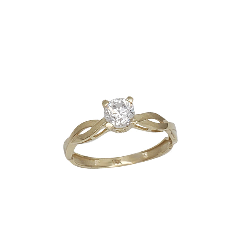 Zirconia Engagement Ring (14K)