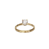 Zirconia Engagement Ring (14K)