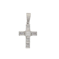 Iced-Out Cross Pendant (Silver)