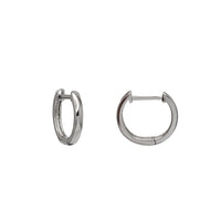 Plain Huggie Earrings (Silver)