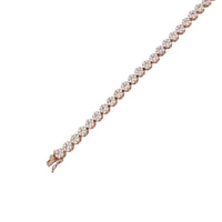 Flower CZ Fancy Bracelet (Silver)