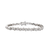 Iced-Out CZ Fancy Bracelet (Silver)